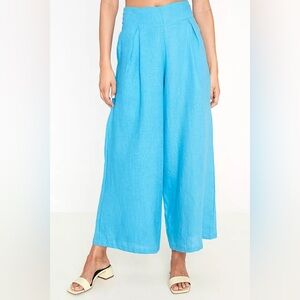 Faithfull the Brand Vibrant Blue Wide-Leg Pants